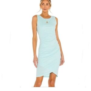 bobi Light Blue Mini Dress